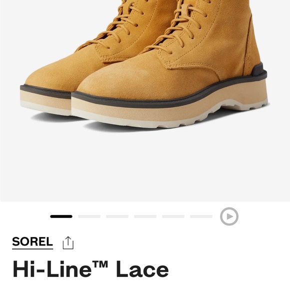 Sorel hi line lace boots size 8 - Picture 5 of 6